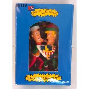 Vintage 1996 MTV Beavis and Butt-Head Christmas Ornament New in Box